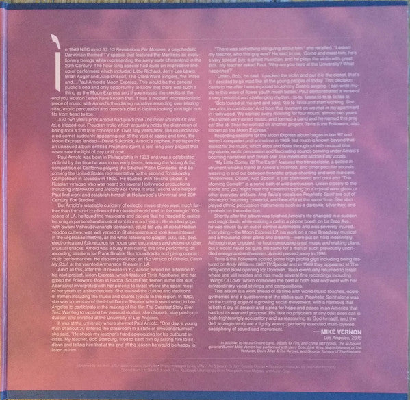 Moon Express Featuring Paul Arnold (8) & Tsvia & The Followers : Prophetic Spirit (LP, Album, RSD + 7", Bon)