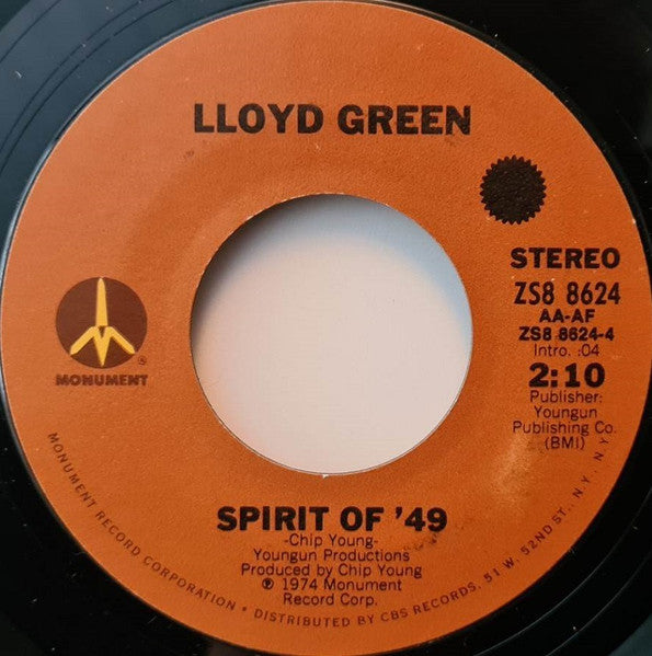 Lloyd Green : Canadian Sunset (7", Styrene)