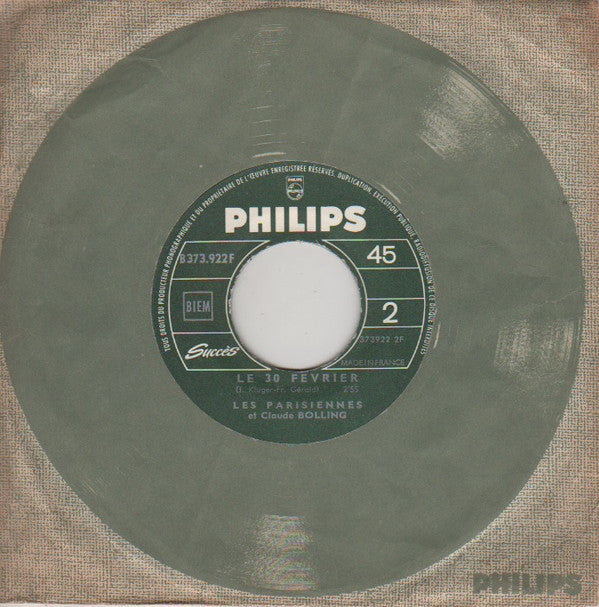Les Parisiennes Et Claude Bolling : La De Dion Bouton / Le 30 Février (7", Single, Jukebox)