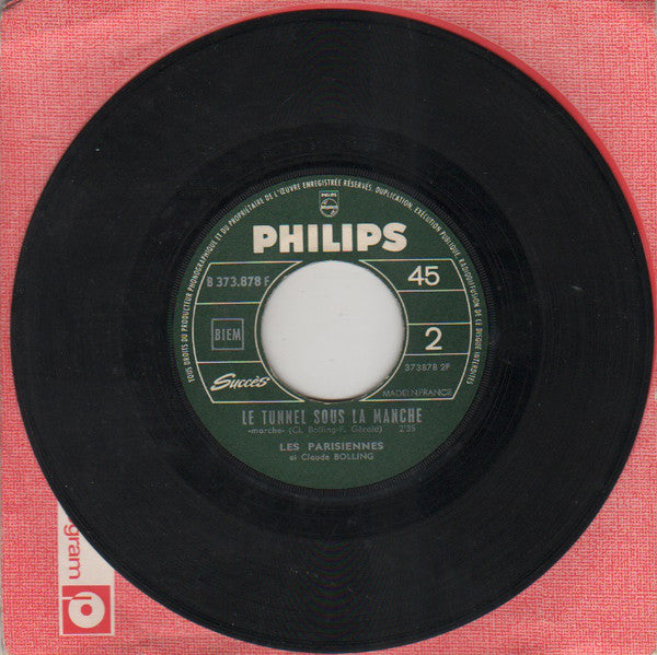 Les Parisiennes Et Claude Bolling : L'argent Ne Fait Pas Le Bonheur / Le Tunnel Sous La Manche (7", Single, Jukebox)