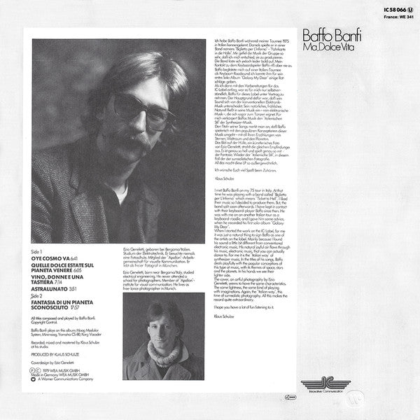 Baffo Banfi : Ma, Dolce Vita (LP, Album)