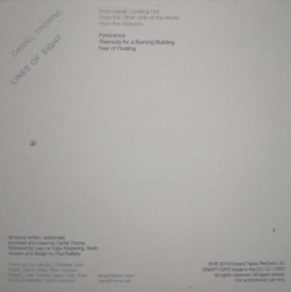 Daniel Thorne : Lines Of Sight (CDr, Album, Promo)