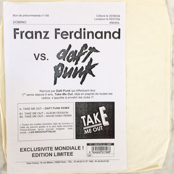 Franz Ferdinand : Take Me Out (Daft Punk Remix) (12", W/Lbl)