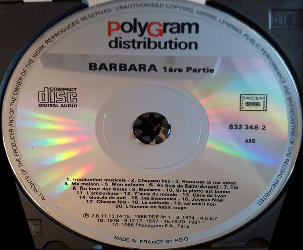 Barbara (5) : Barbara (2xCD, Comp)