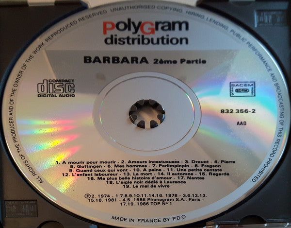 Barbara (5) : Barbara (2xCD, Comp)