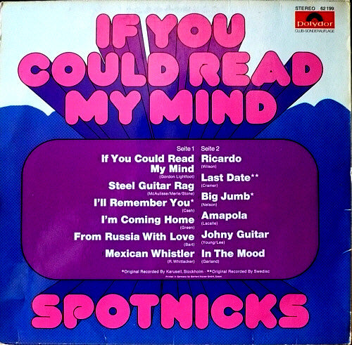 The Spotnicks : If You Could Read My Mind (LP, Comp, Club, S/Edition)