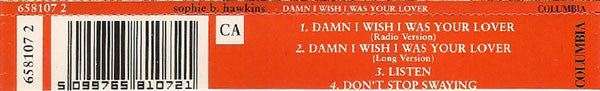 Sophie B. Hawkins : Damn I Wish I Was Your Lover (CD, Single)