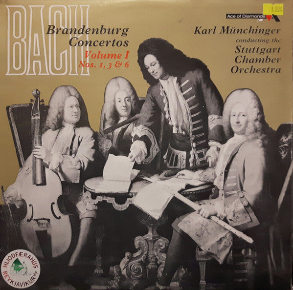 Johann Sebastian Bach, Stuttgarter Kammerorchester ,Stuttgart Chamber Orchestra Karl Münchinger : Brandenburg Concertos, Volume I Nos. 1,3 &6 (LP, Album)