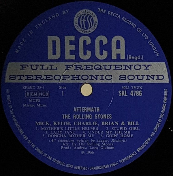 The Rolling Stones : Aftermath (LP, Album, RP)