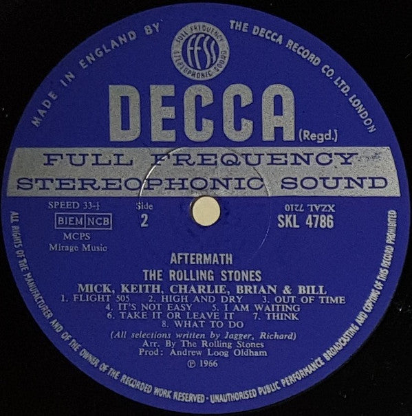 The Rolling Stones : Aftermath (LP, Album, RP)