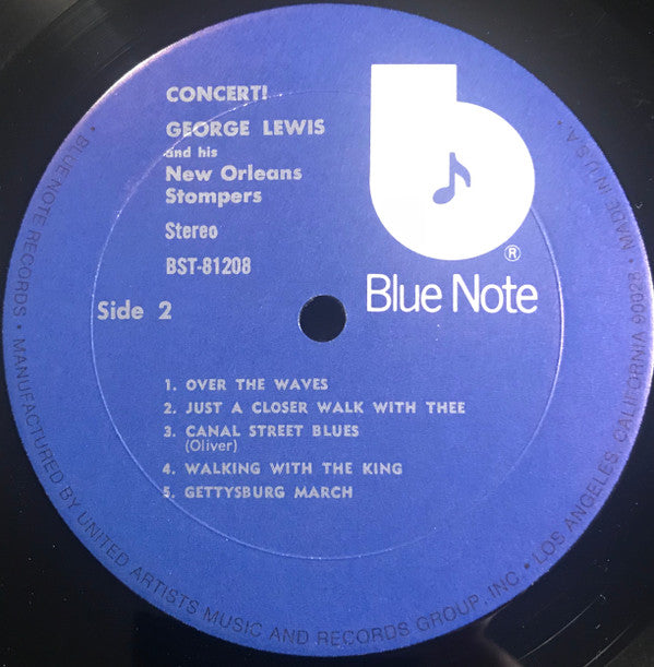 George Lewis And His New Orleans Stompers : Concert (LP)