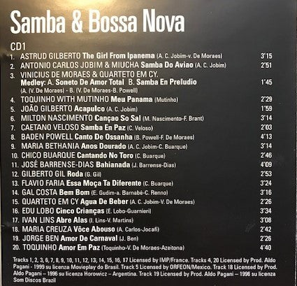 Various : Samba & Bossa Nova (2xCD, Comp)