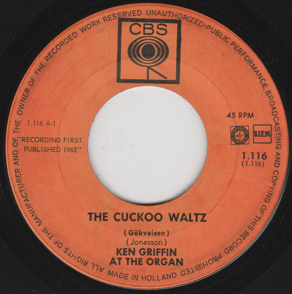 Ken Griffin (2) : The Cuckoo Waltz (7", Single)