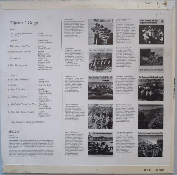 Pepe Santana's Orchestra : Tijuana à Gogo (LP)