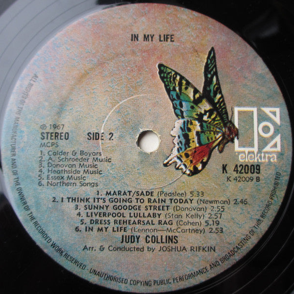 Judy Collins : In My Life (LP, Album)