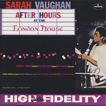 Sarah Vaughan : After Hours At The London House (CD, Album, RE)