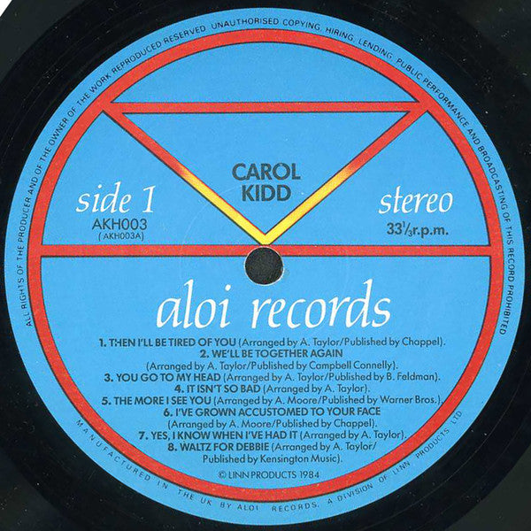 Carol Kidd : Carol Kidd (LP, Album, Gra)