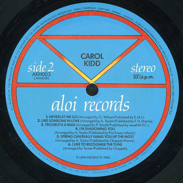 Carol Kidd : Carol Kidd (LP, Album, Gra)