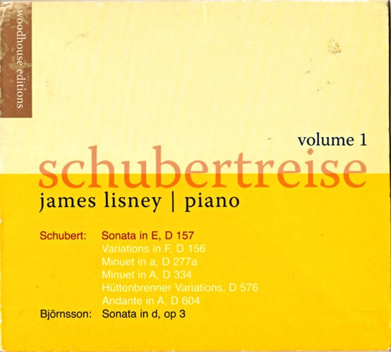 James Lisney : Schubertreise Volume 1 (CD, Comp, Dig)