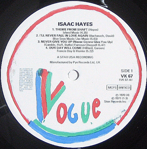 Isaac Hayes : Isaac Hayes (LP, Comp)