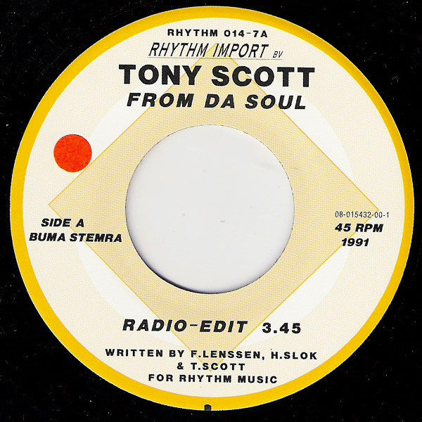 Tony Scott : From Da Soul (7", Single)