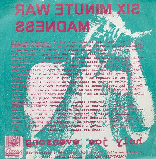 Six Minute War Madness : Holy Joe / Evensong (7")