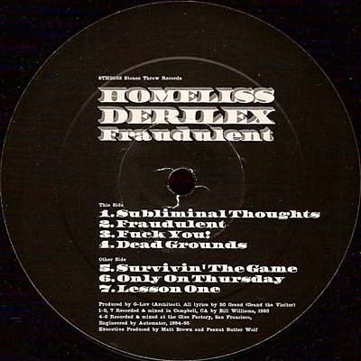 Homeliss Derilex : Fraudulent (12", EP)