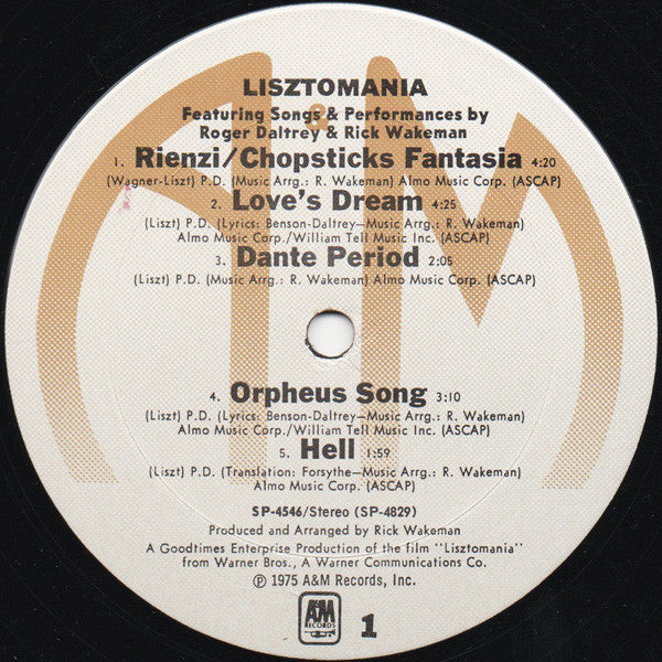 Rick Wakeman : Lisztomania (LP, Album)