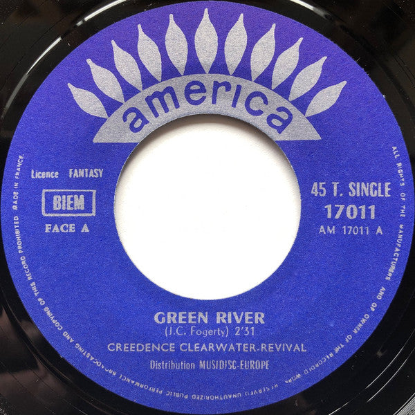 Creedence Clearwater Revival : Green River / Commotion (7", Single)