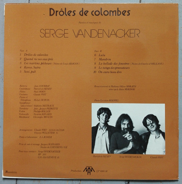 Vandenacker* : Drôles De Colombes (LP, Album)