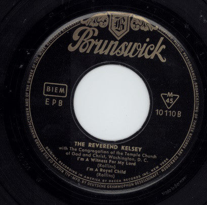 The Reverend Kelsey : The Reverend Kelsey (7", EP)