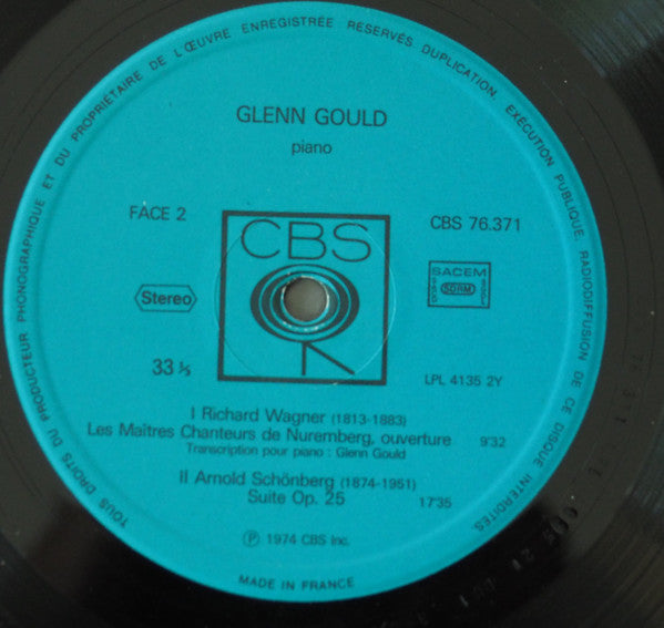 Glenn Gould : Bach Schönberg Wagner Gould (LP, Comp)