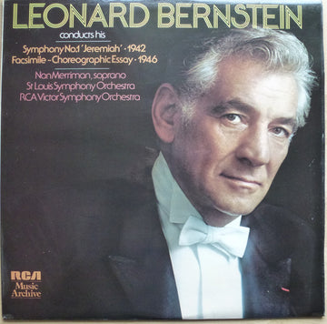 Leonard Bernstein, Nan Merriman, Saint Louis Symphony Orchestra, RCA Victor Symphony Orchestra : Symphony No. 1 "Jeremiah" / Facsimile  (LP, RE)