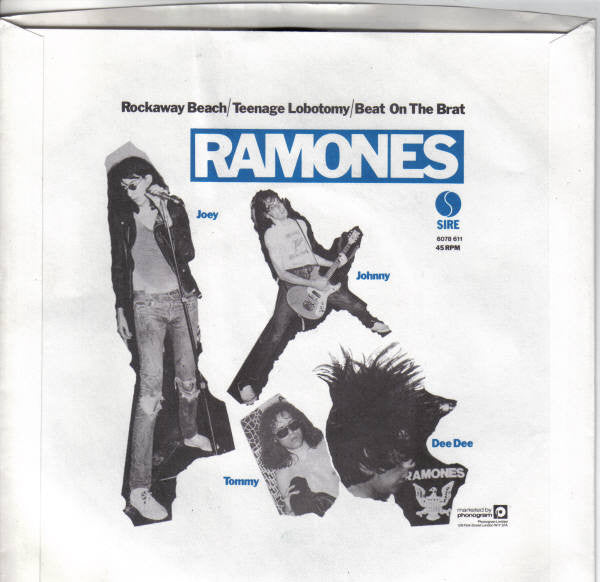 Ramones : Rockaway Beach / Teenage Lobotomy / Beat On The Brat (7", Single)