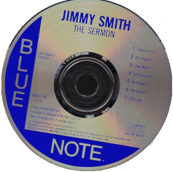 Jimmy Smith : The Sermon! (CD, Album, RE)
