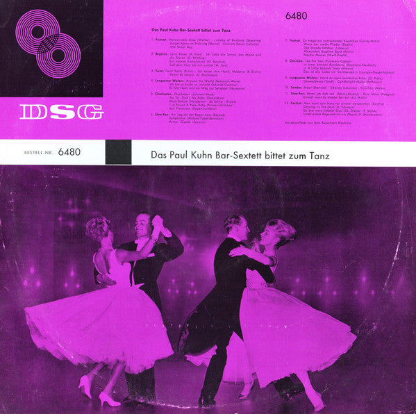 Paul Kuhn Bar-Sextett : Paul Kuhn Bar-Sextett Bittet Zum Tanz (LP, Album, Club)