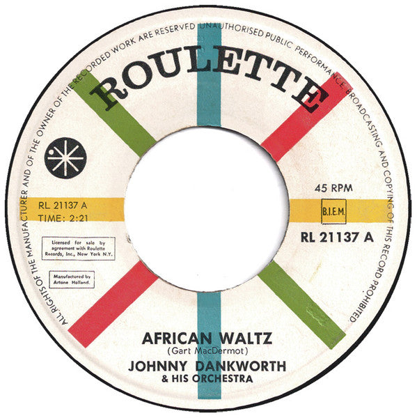 The John Dankworth Orchestra : African Waltz (7", Single)