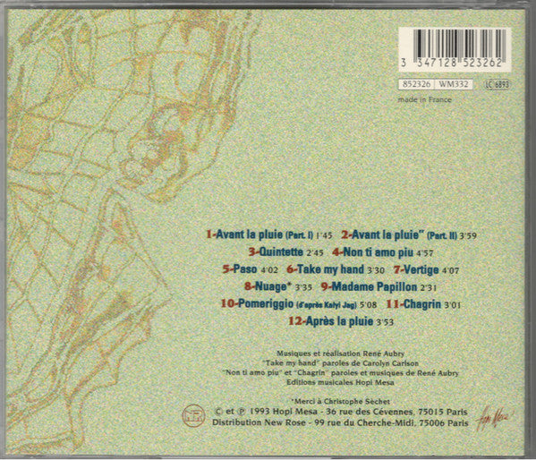 René Aubry : Après La Pluie (CD, Album)
