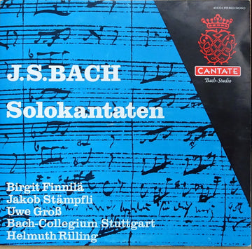 Johann Sebastian Bach, Helmuth Rilling : Solokantaten (LP, Mono)