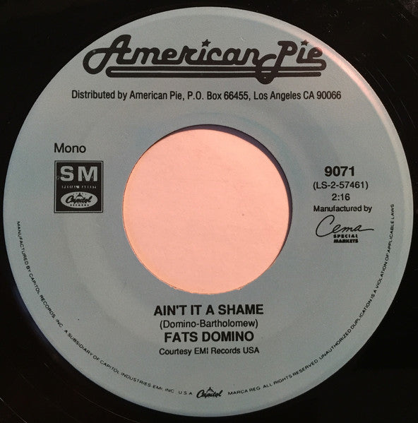 Fats Domino : Blueberry Hill (7", Single, Mono)