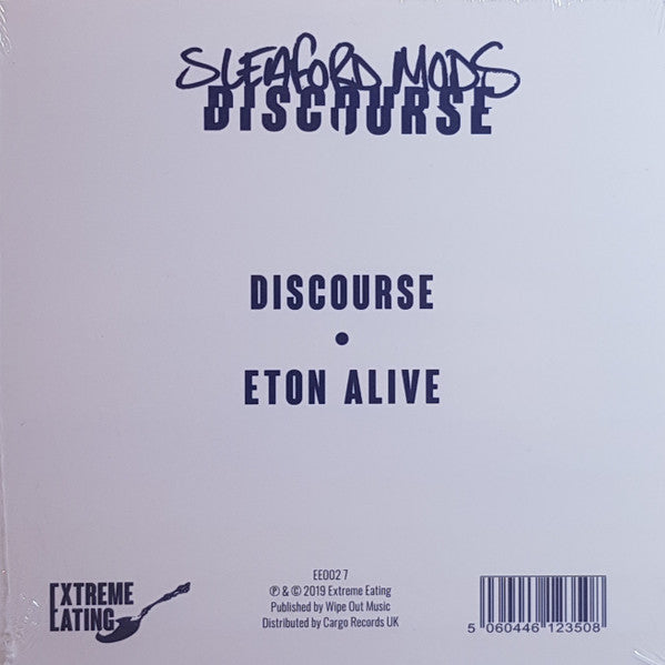 Sleaford Mods : Discourse (7", Single, Ltd, Whi)