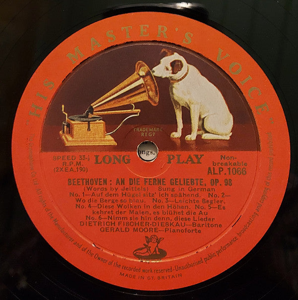 Dietrich Fischer-Dieskau, Gerald Moore : An Die Ferne / Heine Songs (LP, Album, Mono)