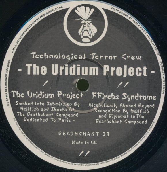 Technological Terror Crew : The Uridium Project (12")