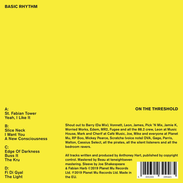 Basic Rhythm (2) : On The Threshold (2xLP, Album)