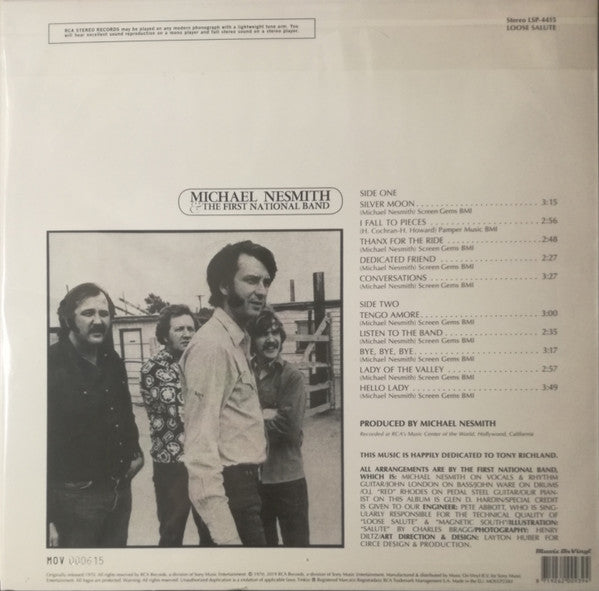 Michael Nesmith & The First National Band : Loose Salute (LP, Album, Num, RE, RM, Tra)