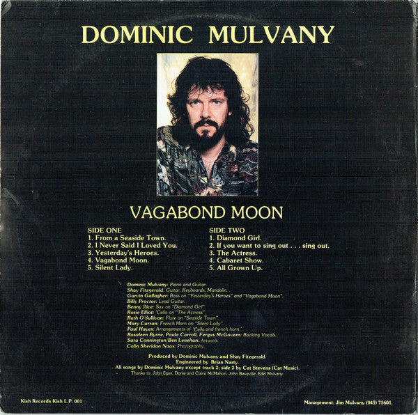 Dominic Mulvany : Vagabond Moon (LP, Album)