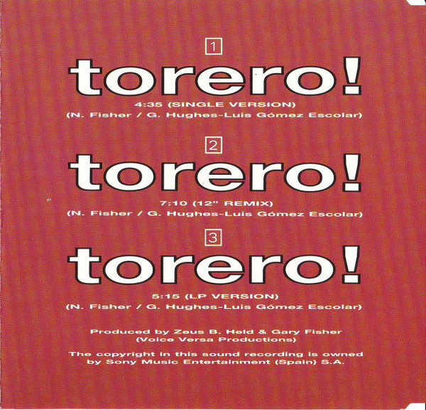 Azucar Moreno : Torero! (CD, Maxi)