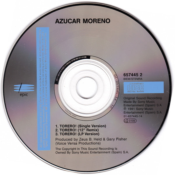 Azucar Moreno : Torero! (CD, Maxi)