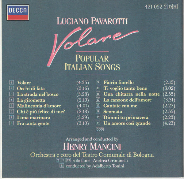 Luciano Pavarotti : Volare (CD, Album, RE, PMD)
