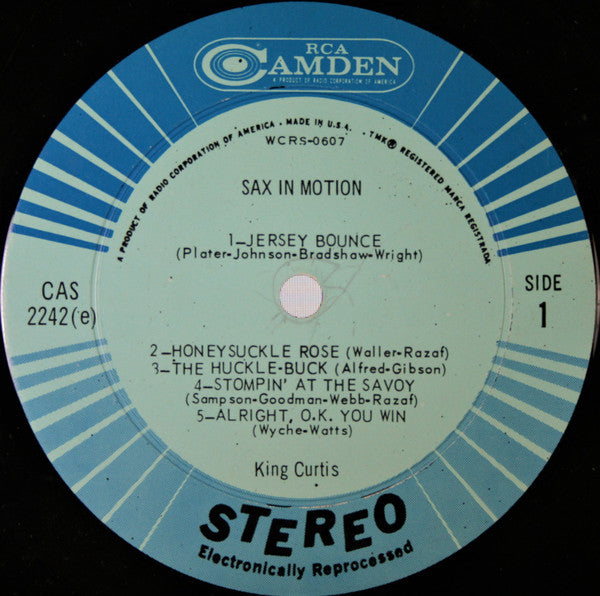King Curtis : Sax In Motion (LP, Album)
